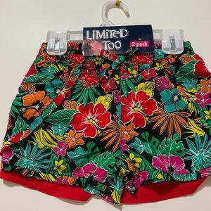 Limited Too Girls Summer Floral 2PC Short Set